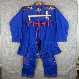 Venum Jiu Jitsu Gi Set Size A2.5 Blue Challenger Series BJJ 2PC Kimono & Pants